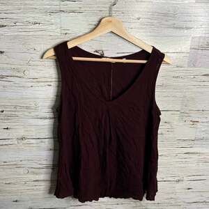 Kleen red purple blouse tank  top size small